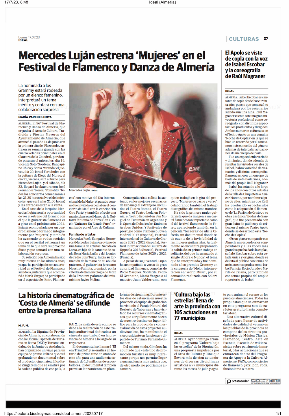 230717 Cultura-Festival Flamenco Mercedes Lujan (Ideal) copia